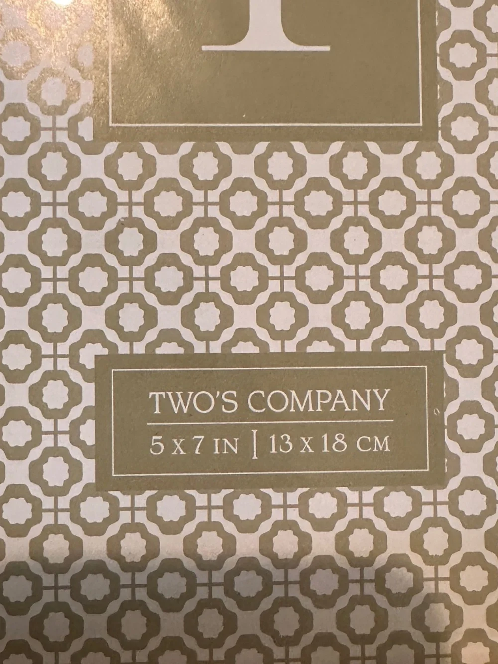 NEW Two's Company Silver Detailed Standing Frame - 4 x 6